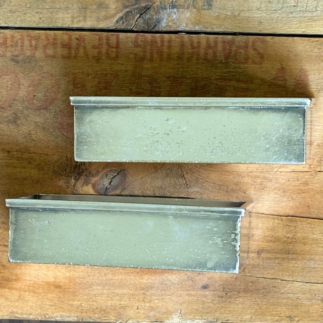 Mid-Century Modern Vintage Mid-Century Modern Meridional Brazil Silverplated Desk Vanity Trays For Sale - Image 3 of 4