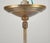 Metal Antique Schoolhouse White Milk Glass Brass Pole Pendant Light For Sale - Image 7 of 7