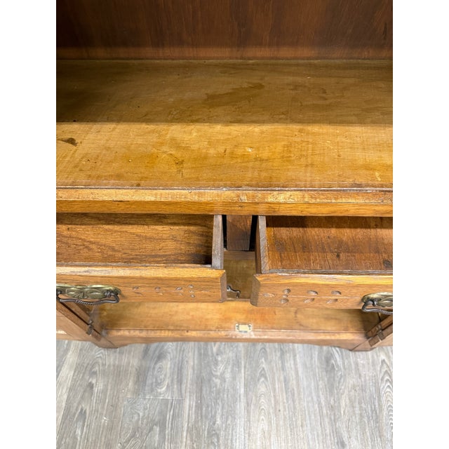 Antique Victorian Early American Quarter Sawn Oak Pie Safe For Sale - Image 14 of 16