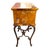 Vintage Tessellated Burl Wood Table on Wrought Iron Base For Sale In West Palm - Image 6 of 8