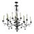 Mid 20th Century Large Mid-Century Wrought Iron Chandelier With Leaf Details For Sale