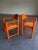 Mid-Century Modern Pair of Vintage Orange Hank Lowenstein Padova Armchairs For Sale - Image 3 of 12