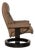 Set of Voyager Lounge Chair Brown with Stool in Leather from Stressless For Sale