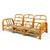 This terrific Ficks Reed rattan sofa is perfect for your mid-century pad or tropical Tiki room. The "Angles" line strikes...