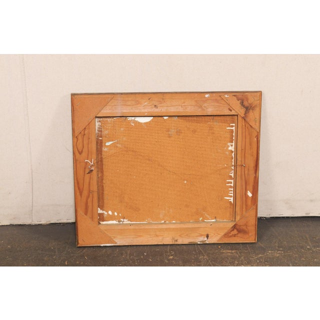 Mid-Century S. Europe Streetscape Painting For Sale - Image 11 of 12