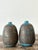 Mid-Century Modern Vintage Glazed Ceramic Scored Vases - A Pair For Sale - Image 3 of 12