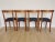 Wood Vintage Italian Dining Chairs with Blue Fabric Seats from Calligaris, 1990s, Set of 4 For Sale - Image 7 of 18