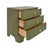 Wood Matthew Izzo Home Fortune Olive Matte Lacquer Three Drawer Side Table With Brass Beetle Knobs For Sale - Image 7 of 11