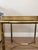 Vintage Brass Faux Bamboo Side Table With Glass Tray Top | Hollywood Regency End Table For Sale - Image 10 of 11