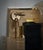 Illuminated Golden Murano Glass and Brass Wall Mirror, 2000 For Sale - Image 11 of 13