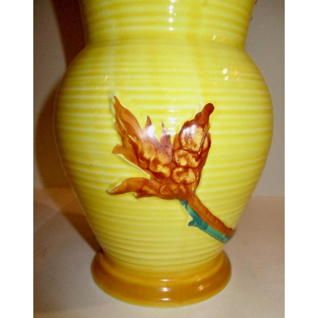 Burleigh 1930s Vintage Burleigh Ware English Yellow Pitcher For Sale - Image 4 of 7