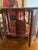 Elevate your vanity, dresser, or nightstand with this charming vintage 1980s–1990s tabletop wooden jewelry box armoire....