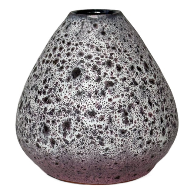 Studio Ceramic Art Vase with Speckled Glaze from Töpferhof Römhild, Germany, 1960s For Sale