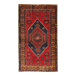 Pasargad Home Vintage Anatolian Red Wool Area Rug, 3' 8'' X 6' 3'' For Sale