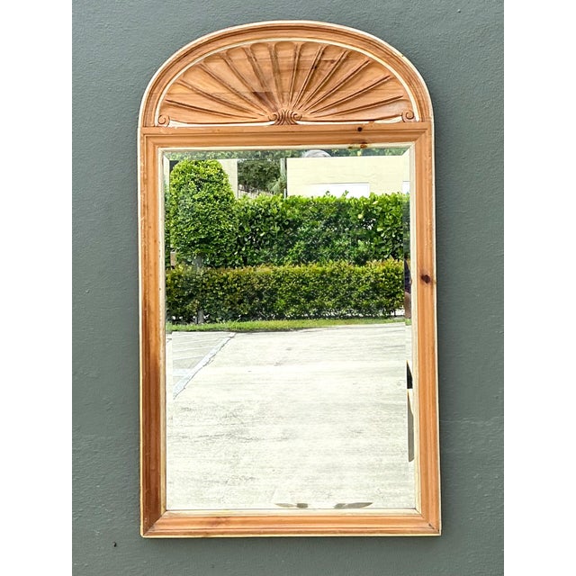 Wood Vintage Pulaski Arched Wood Frame Mirror For Sale - Image 7 of 16