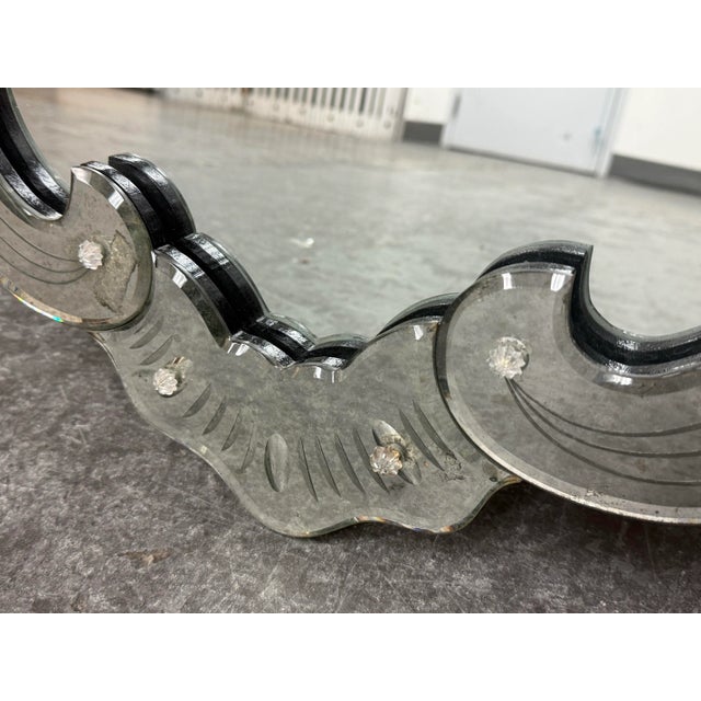 Glass Restoration Hardware Venetian Style Wall Mirror For Sale - Image 7 of 12