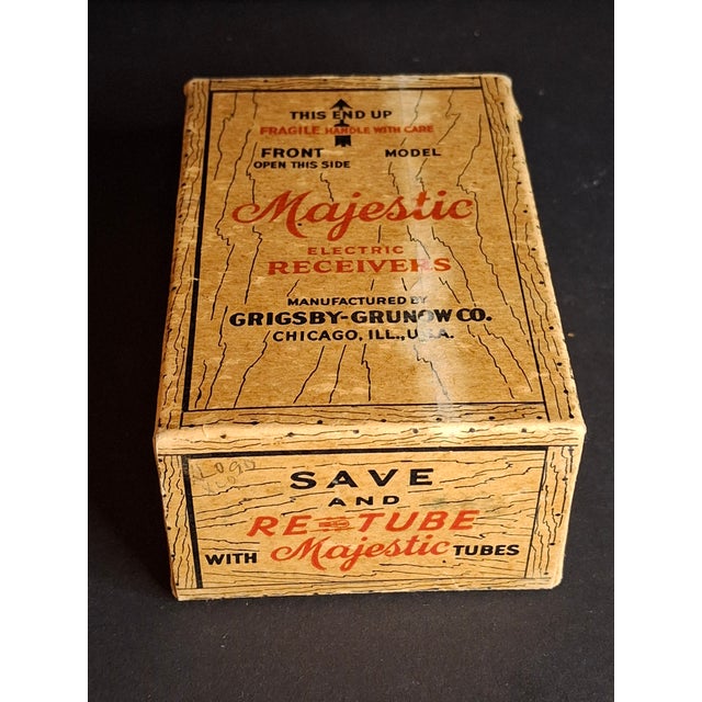 Antique Arcade Cast Iron Majestic Radio Still Bank 1930 Grigsby-Grunow W/ Box For Sale - Image 13 of 18