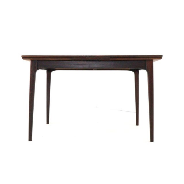 Wood Rectangular Extendable Rosewood Goes Dining Table For Sale - Image 7 of 15