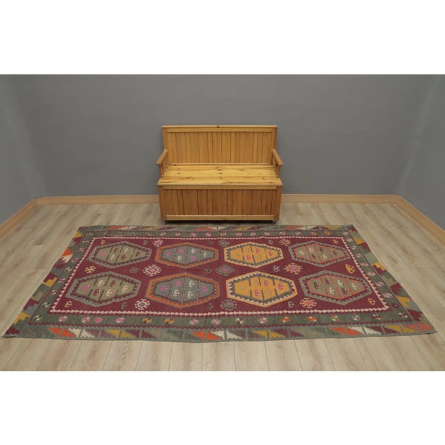 Size: 3.2 x 9.2 ft ( 140 x 280 cm) 38 x 110 inches Color: Organic Natural Dye ( Orange,Red,Black,Yellow,Gray ) Material:...