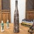 Slim Bottle Shaped Textured Brown & White Ceramic Vase For Sale - Image 4 of 10