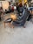Mid 20th Century Hans Wegner A.P. Stolen Papa Bear Chair AP-19 & Ottoman Redone in Black Leather For Sale - Image 13 of 18