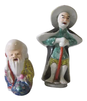 Chinese Immortal Figures - a Pair