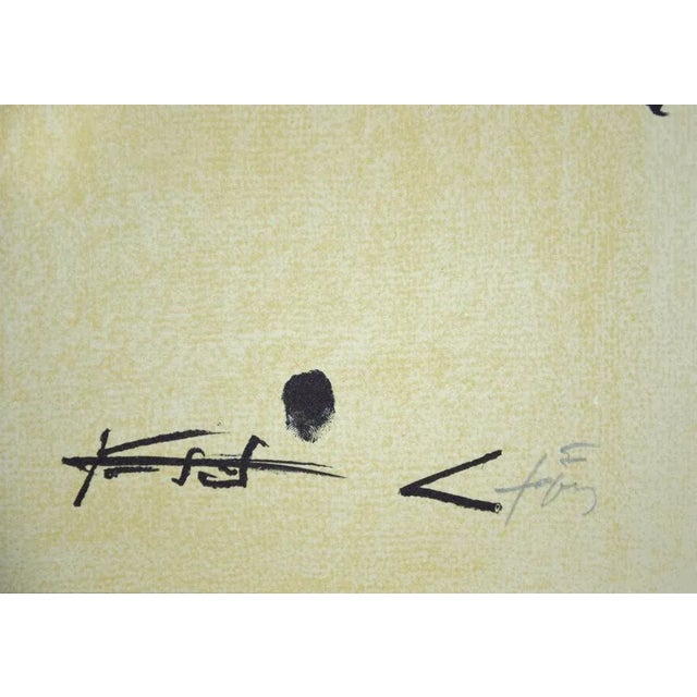 Sans Titre is an original lithograph realized by the Spanish artist Antoni Tapies. Hand-signed in pencil by the artist on...
