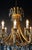 Metal Rococo Brass Crystal Art Deco Chandelier For Sale - Image 7 of 11