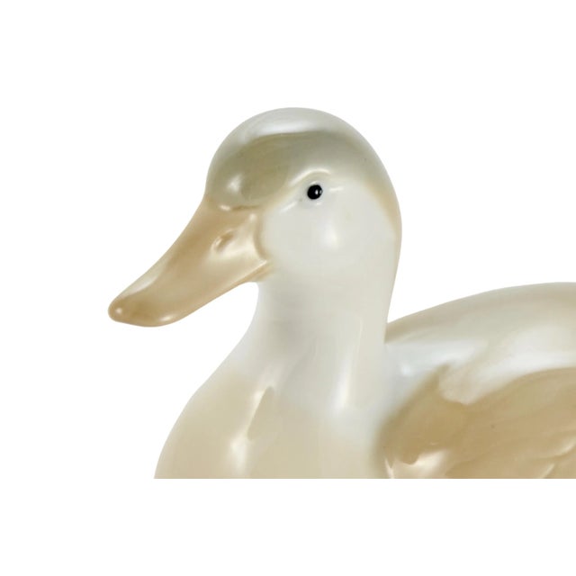 Traditional Porcelain Duck Figurine For Sale - Image 3 of 9