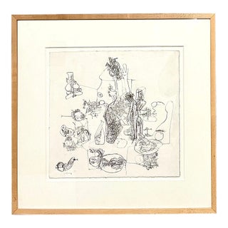 Erwin Pfrang, German Neo Expressionist Graphite Pencil Drawing Erwin Pfrang Nolan Gallery NYC 2001 For Sale