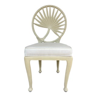 1960s Vintage Hollywood Regency Era Palm Leaf Motif Chair in Style of Tropitone Veneman Collection by Brown Jordan For Sale