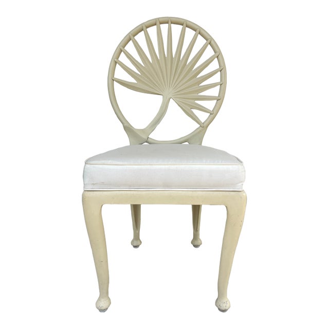 1960s Vintage Hollywood Regency Era Palm Leaf Motif Chair in Style of Tropitone Veneman Collection by Brown Jordan For Sale
