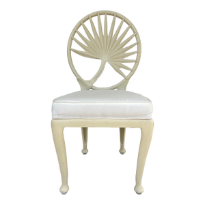 1960s Vintage Hollywood Regency Era Palm Leaf Motif Chair in Style of Tropitone Veneman Collection by Brown Jordan