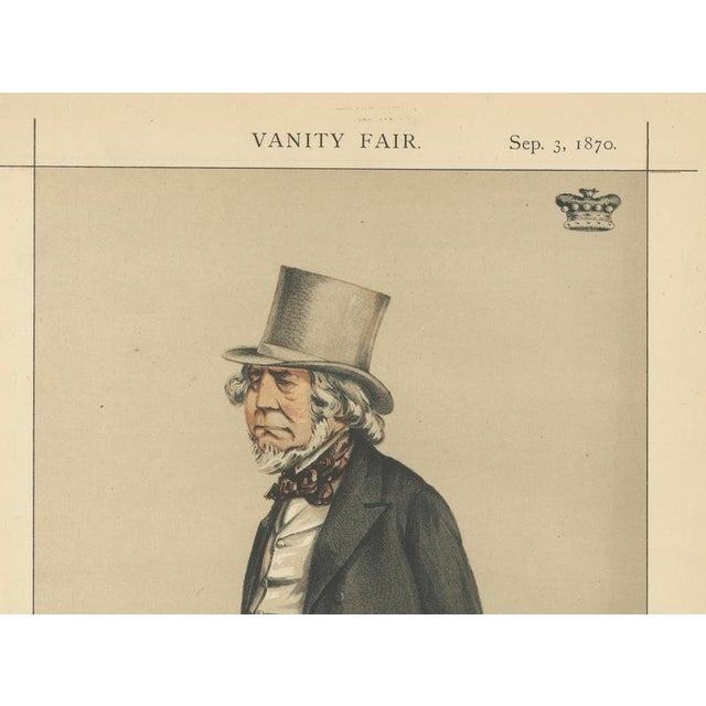 Vanity Fair, Statesman, 1870, Chromolithograph on Paper For Sale - Image 4 of 9