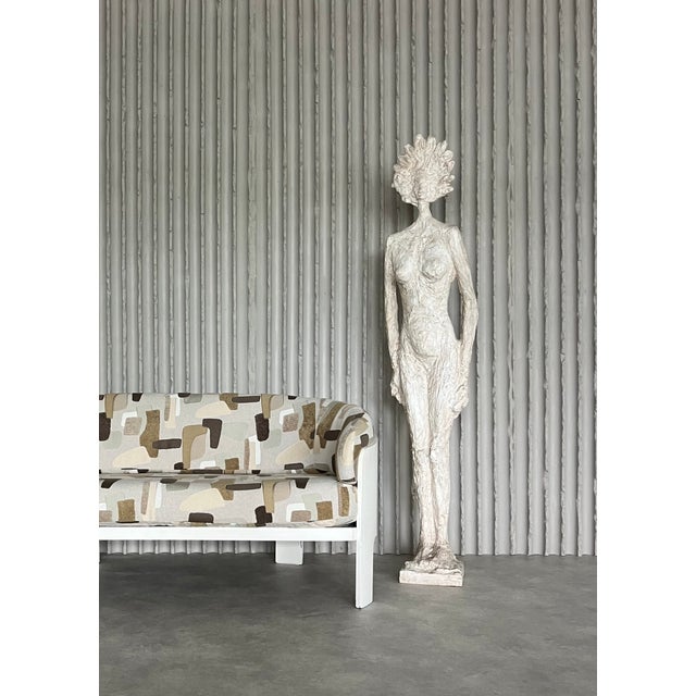 Fiberglass Sculpture of a Nude Woman in the style of Giacometti, France, 1970s For Sale - Image 11 of 12