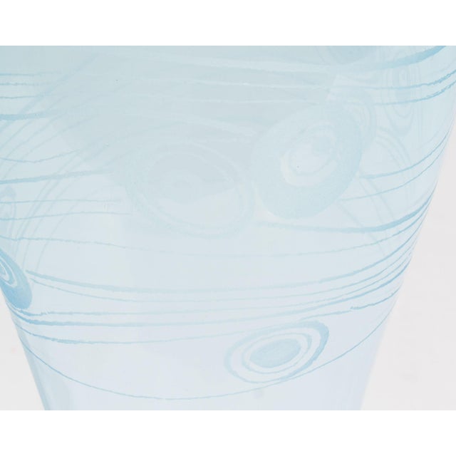 Glass Peter Pelzel 2003 “Motivio X” Murano Art Glass Vase For Sale - Image 7 of 7