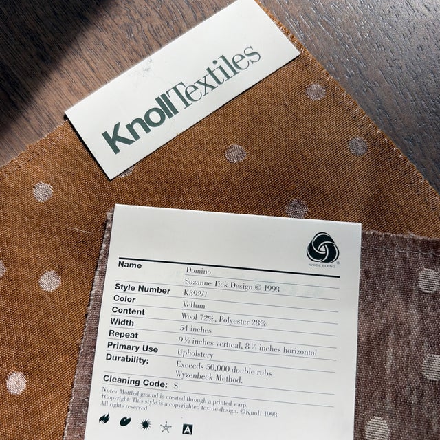 1998 Suzanne Tick for Knoll Textiles Custom "Domino" California King Comforter For Sale - Image 9 of 11