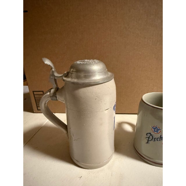 Vintage Hb Hofbräuhaus 1 Liter German Beer Stein, Free Shipping For Sale - Image 4 of 4