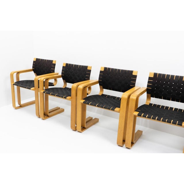 Magnus Olesen 5331 Armchair by Thygesen & Sørensen for Magnus Olesen, 1980s, Set of 6 For Sale - Image 4 of 17