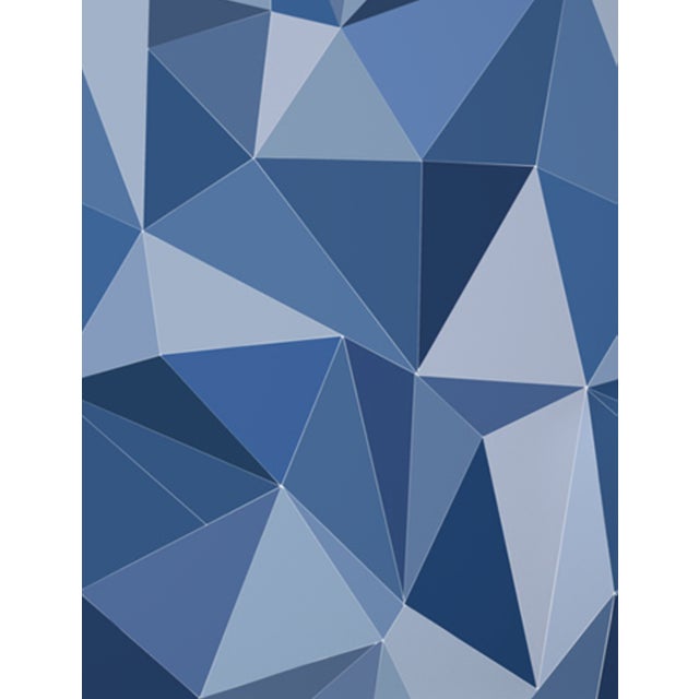 Cole and Son Geometric Facet Wallpaper in Blue Chairish