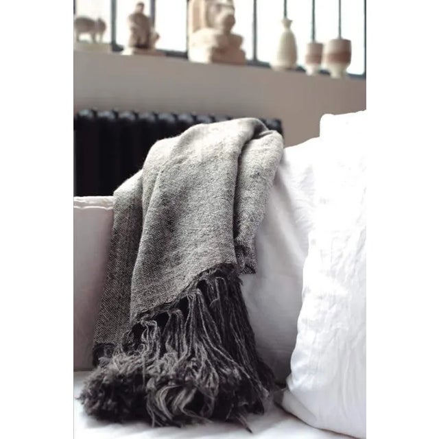 Contemporary Double Fringed Throw For Sale - Image 3 of 5