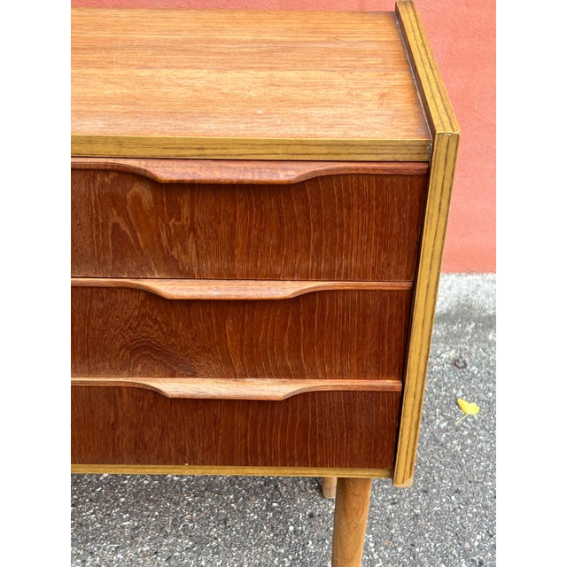 Brown Vintage Danish Teak Chest of Drawers, 1960s For Sale - Image 8 of 11