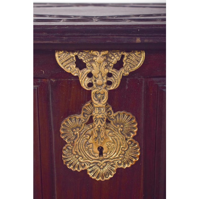 Antique Portuguese Carved Wooden Chest, 1890s For Sale - Image 13 of 14