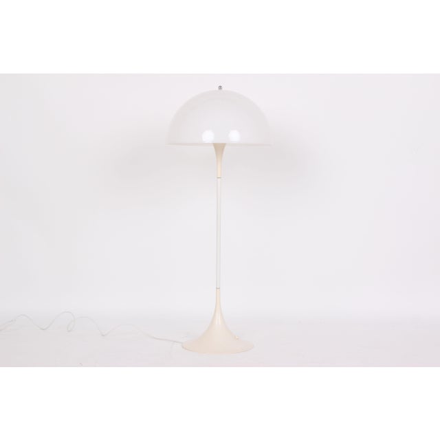 Light Yellow Panthella Floor Lamp by Verner Panton for Louis Poulsen, 1971 For Sale - Image 8 of 8
