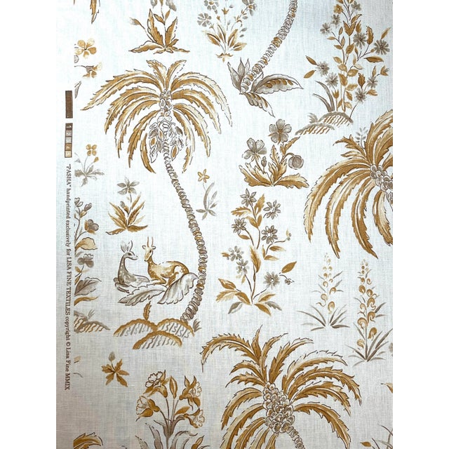 English Lisa Fine "Pasha" Fabric Bamboo 6 Yards For Sale - Image 3 of 8