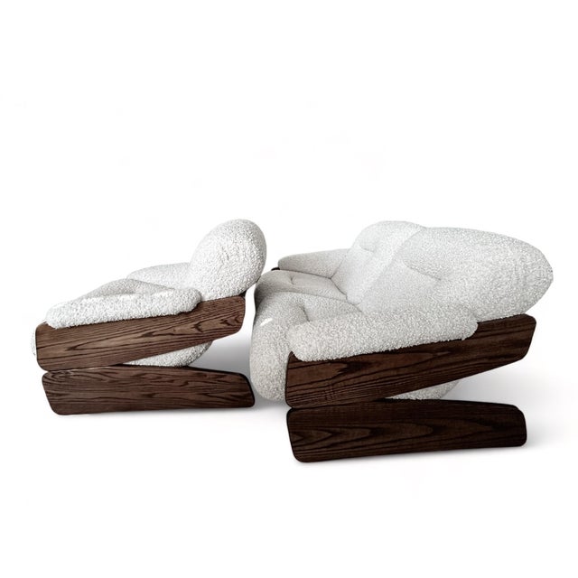 Set of Vintage Brutalist Sofa and Lounge Chair, 1970s For Sale - Image 6 of 18