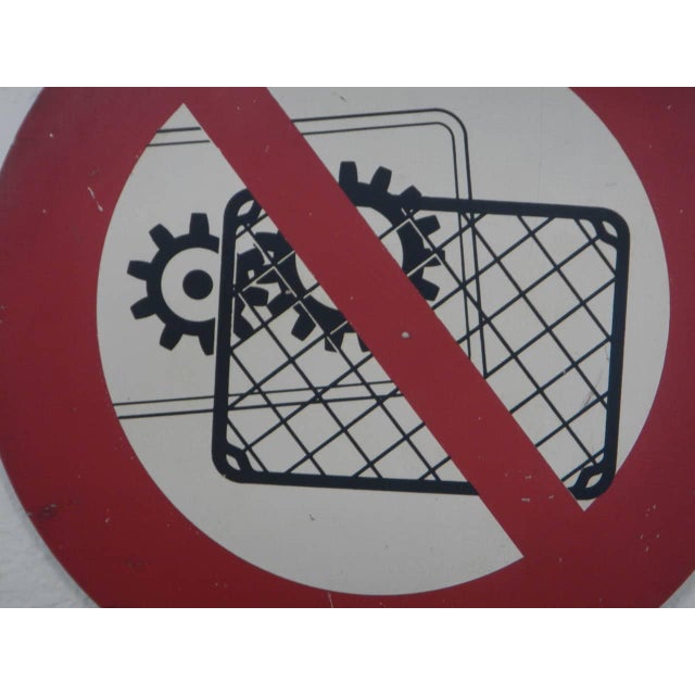 Vintage Safety Sign, 1950s For Sale - Image 4 of 9