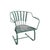 Teal Mid-Century Modern Wrought Iron Pinecrest Bouncer Patio Chairs - A Pair For Sale - Image 8 of 14