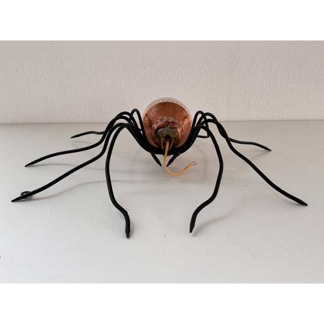1960s Italian Spider Wall Light Sconce with Yellow Glass Body, 1960s For Sale - Image 5 of 12