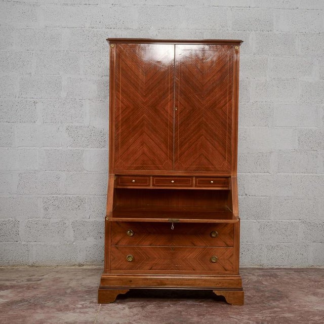 Art Deco Bookcase Sideboard with Flap For Sale - Image 11 of 18